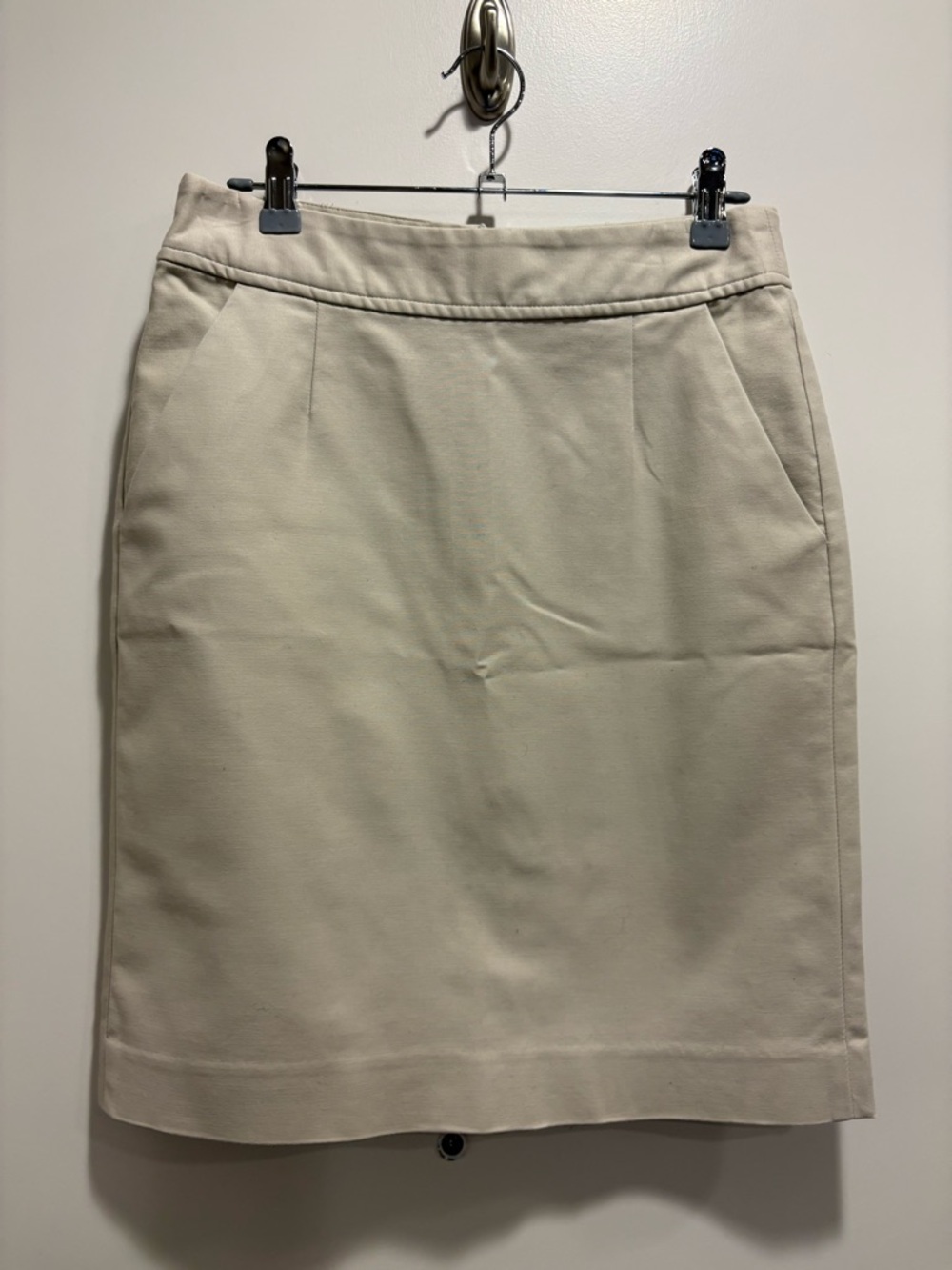 Banana Republic Neutral Cream Pencil Skirt